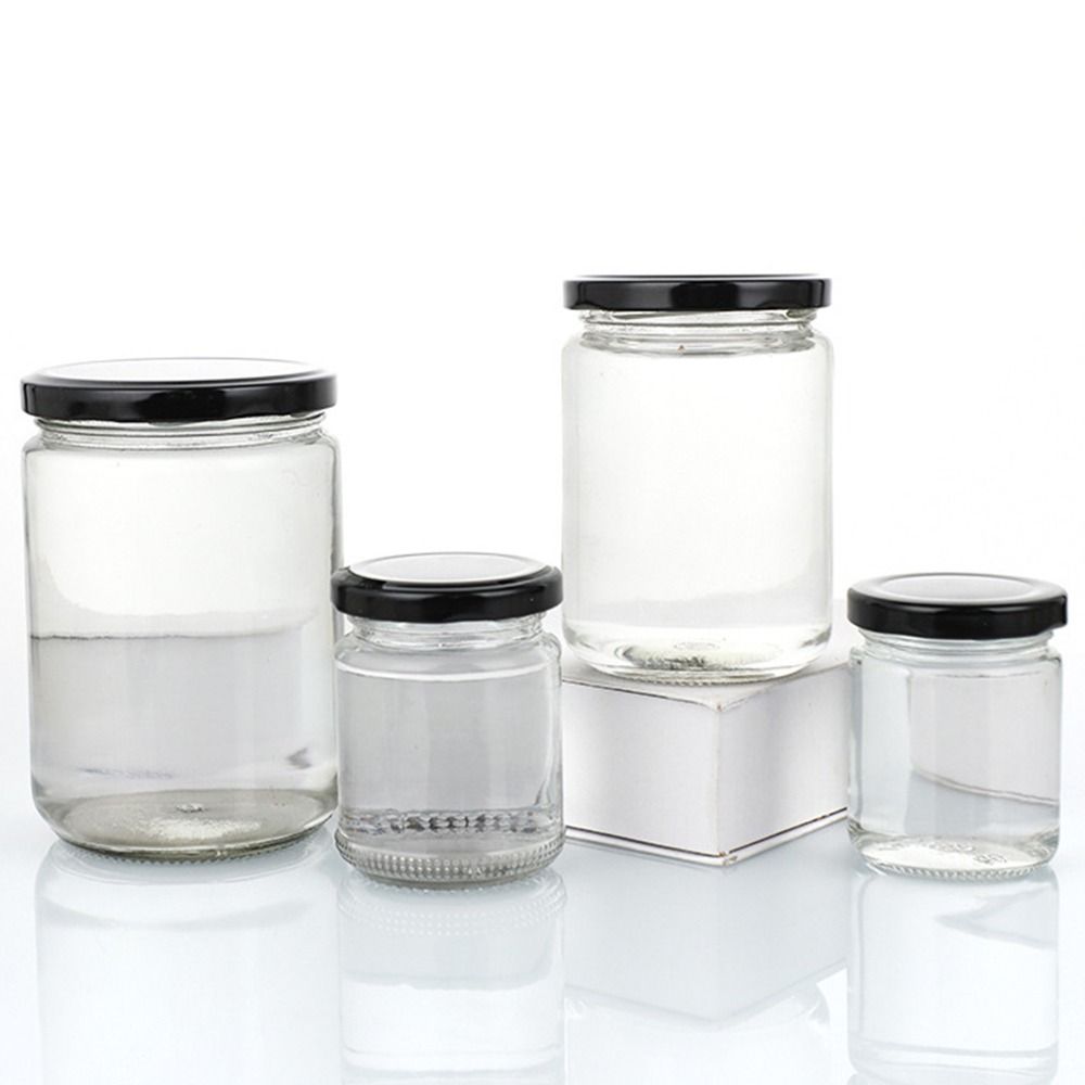 1Pcs with Black Airtight Lids  - đánh giá và giá Food Storage Glass Round