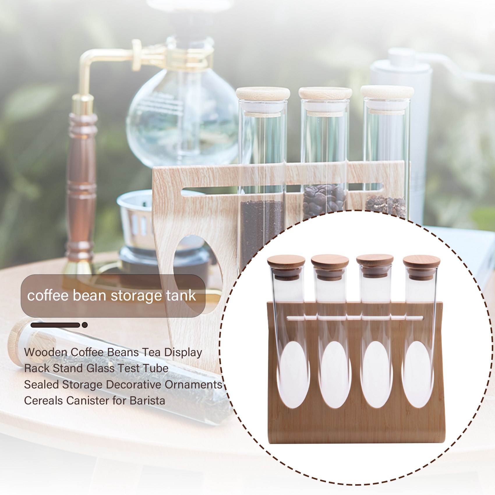 B52C Wooden Coffee Beans Tea D - đánh giá và giá Food Storage Youtube