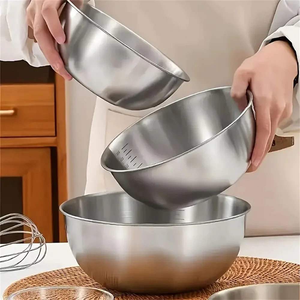 1-3 Stainless Steel Bowl Set w - đánh giá và giá Food Storage Stainless Steel