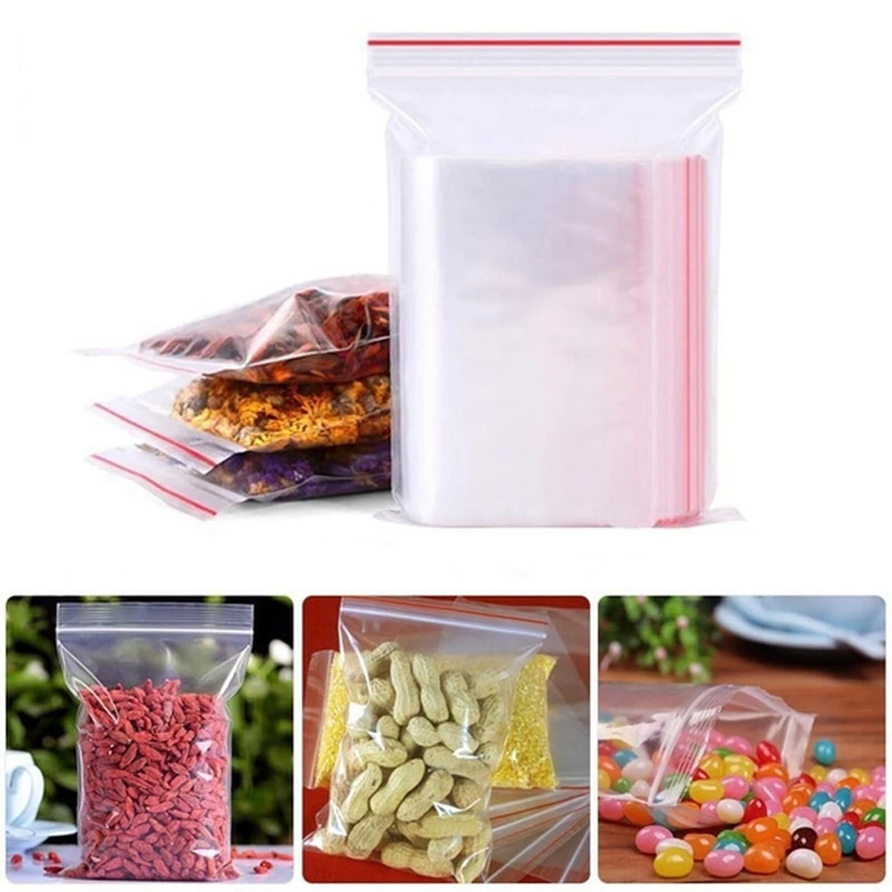 100-1000Pcs Reclosable Transpa - đánh giá và giá Food Storage Lock Box