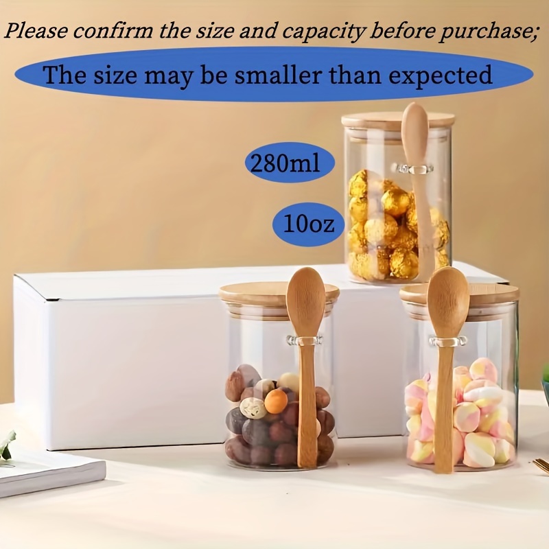 280ml Candy Jar, Biscuit Jar,  - đánh giá và giá Food Storage Glass Set