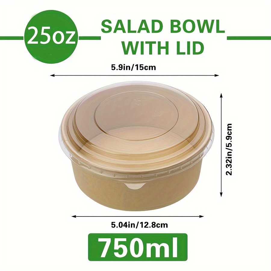 25Oz/750Ml 25/50 Pack Paper Bo - đánh giá và giá Food Storage Meal Prep