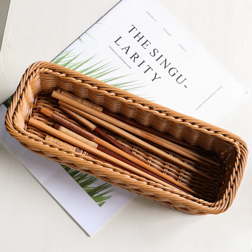 Imitation Rattan Storage Baske - đánh giá và giá Bread Box Bamboo