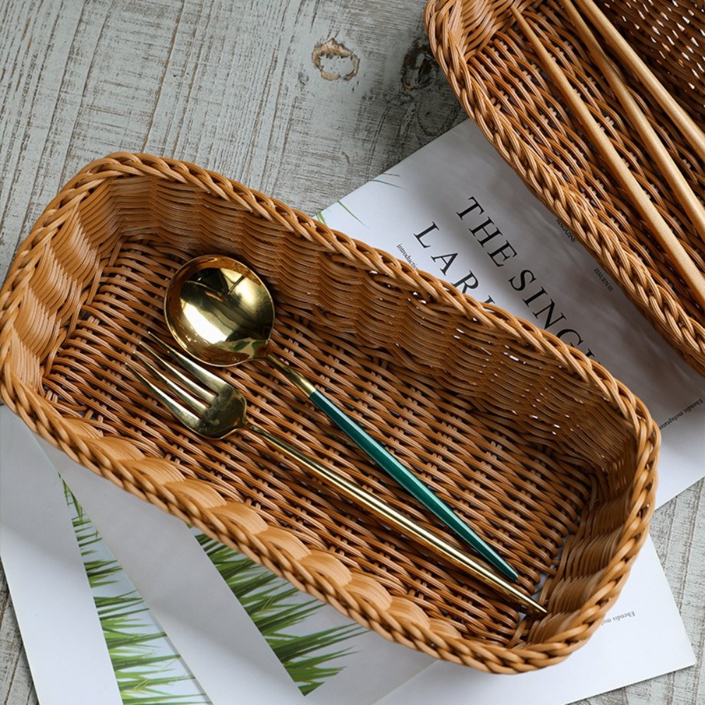 Imitation Rattan Storage Baske - đánh giá và giá Bread Box Bamboo