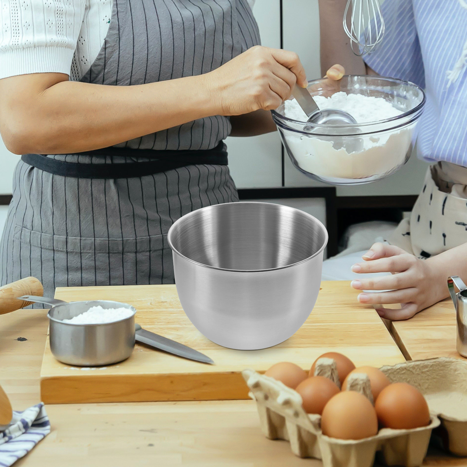 Deep Stainless Steel Mixing Bo - đánh giá và giá Food Storage Stainless Steel