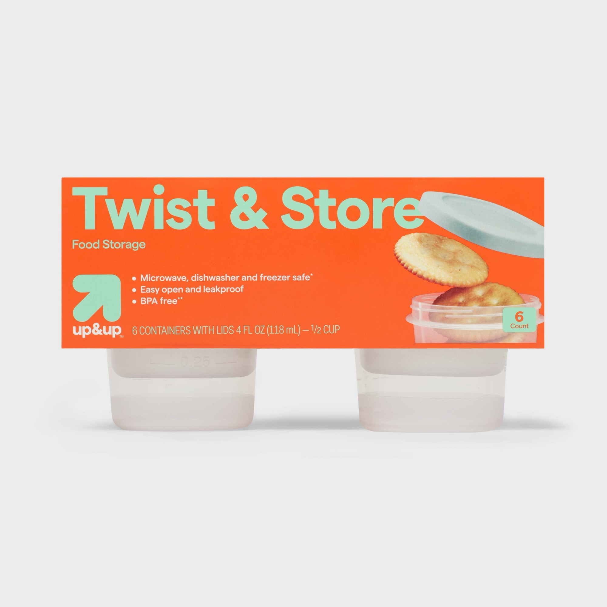 6ct Round Twist-Lock Food Stor - đánh giá và giá Food Storage Meal Prep