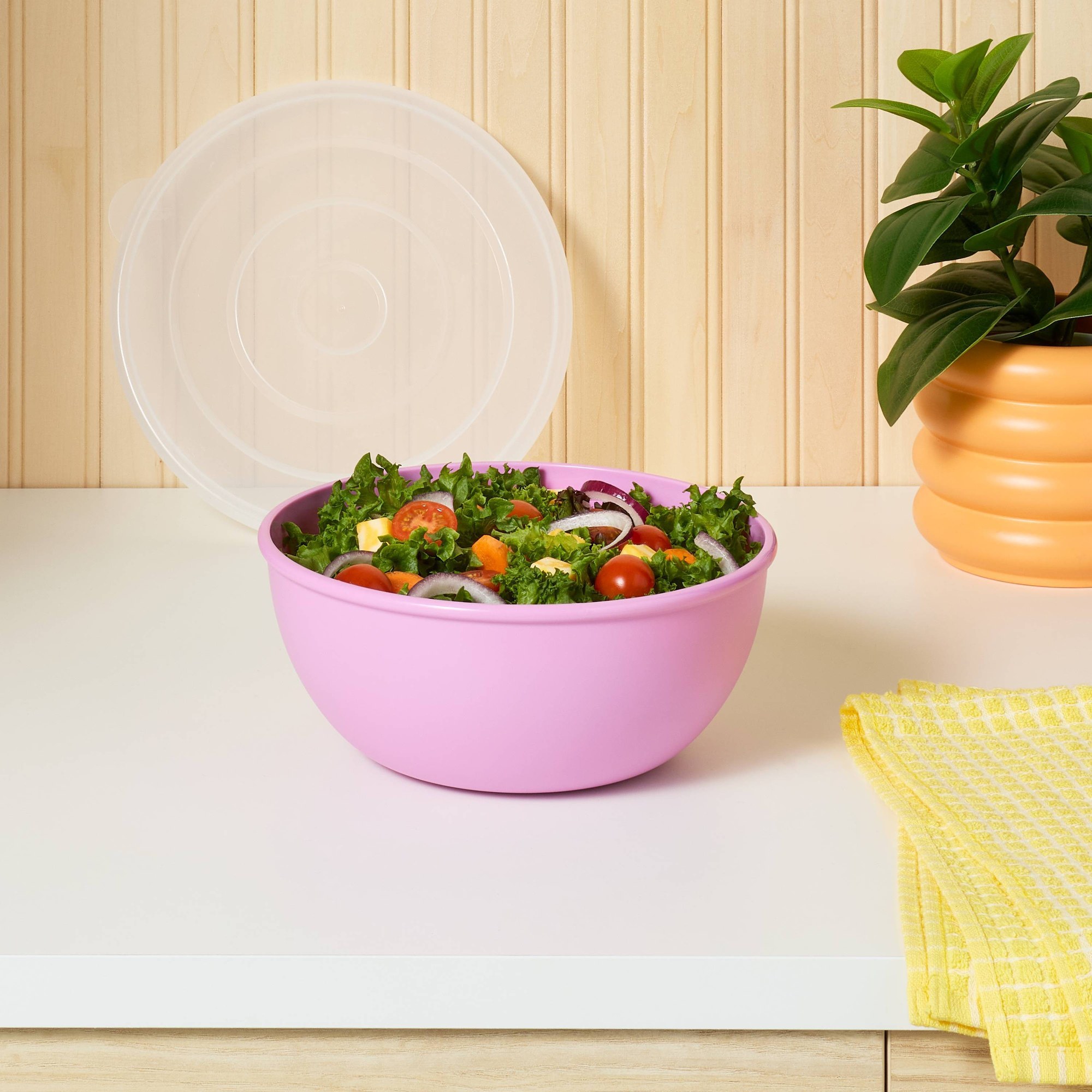 Pink Bowl With Matching Lid, D - đánh giá và giá Food Storage Bowls