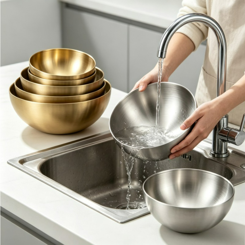 Stainless Steel Mixing Bowls M - đánh giá và giá Food Storage Stainless Steel