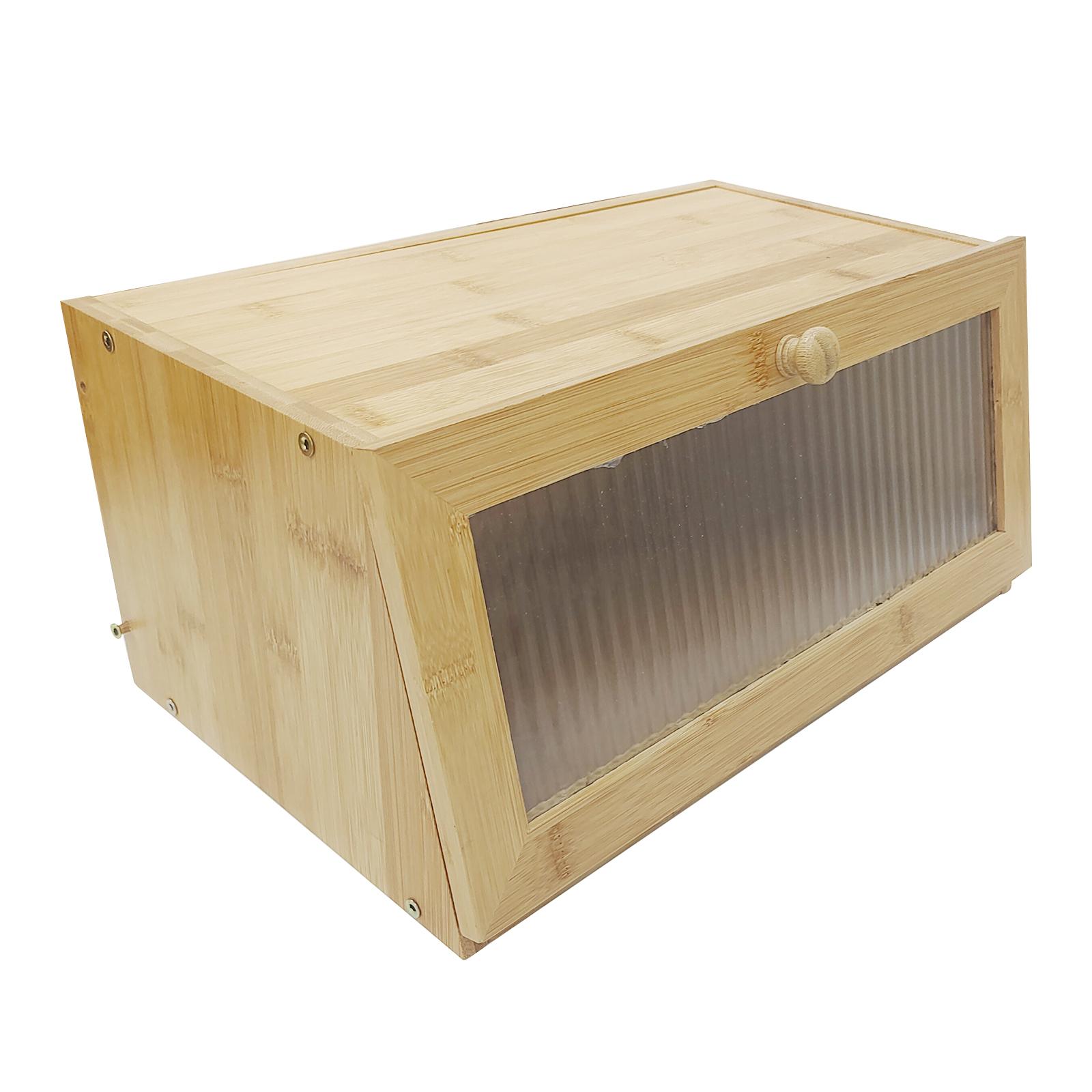Rectangular Bamboo Bread Bin w - đánh giá và giá Bread Box Bamboo