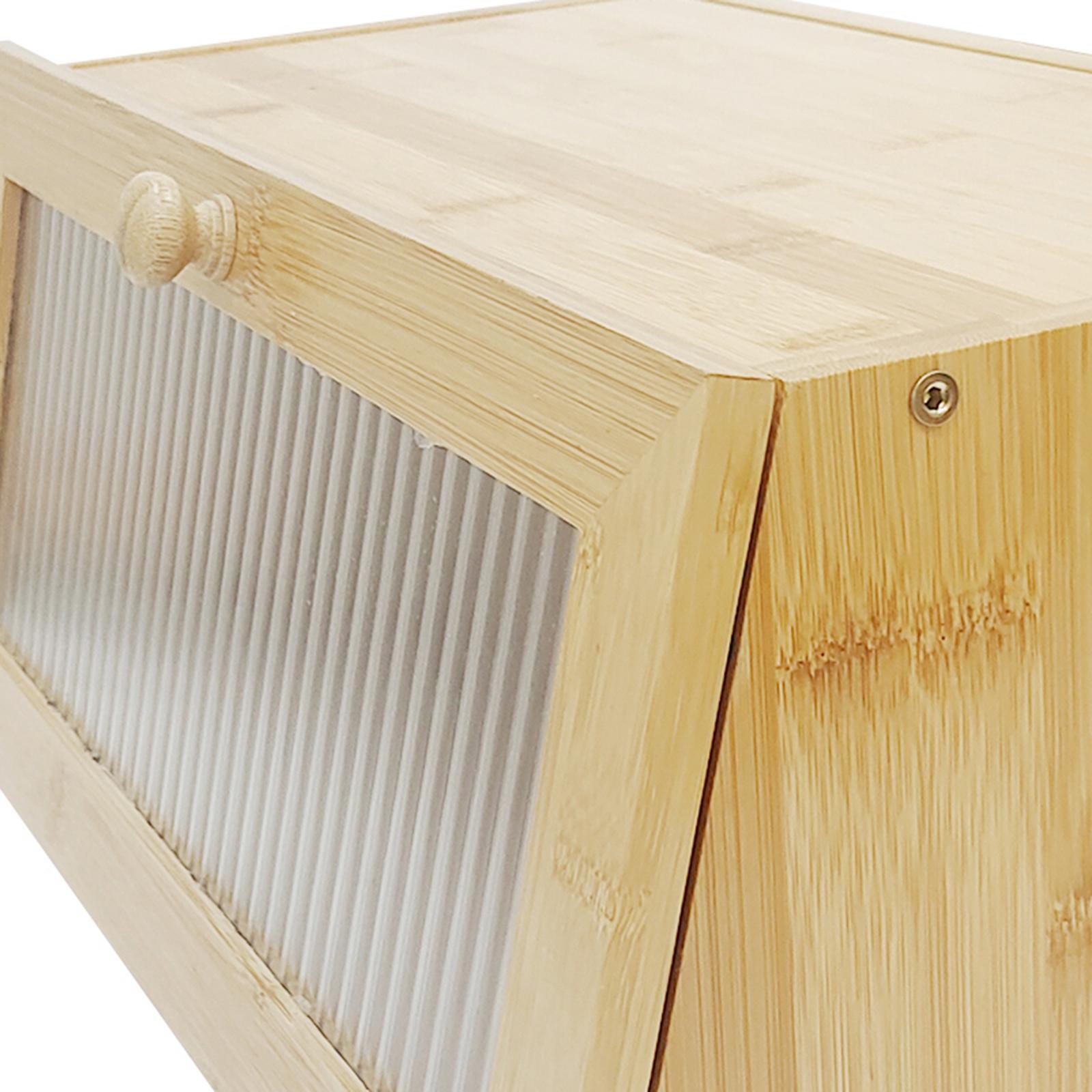Rectangular Bamboo Bread Bin w - đánh giá và giá Bread Box Bamboo