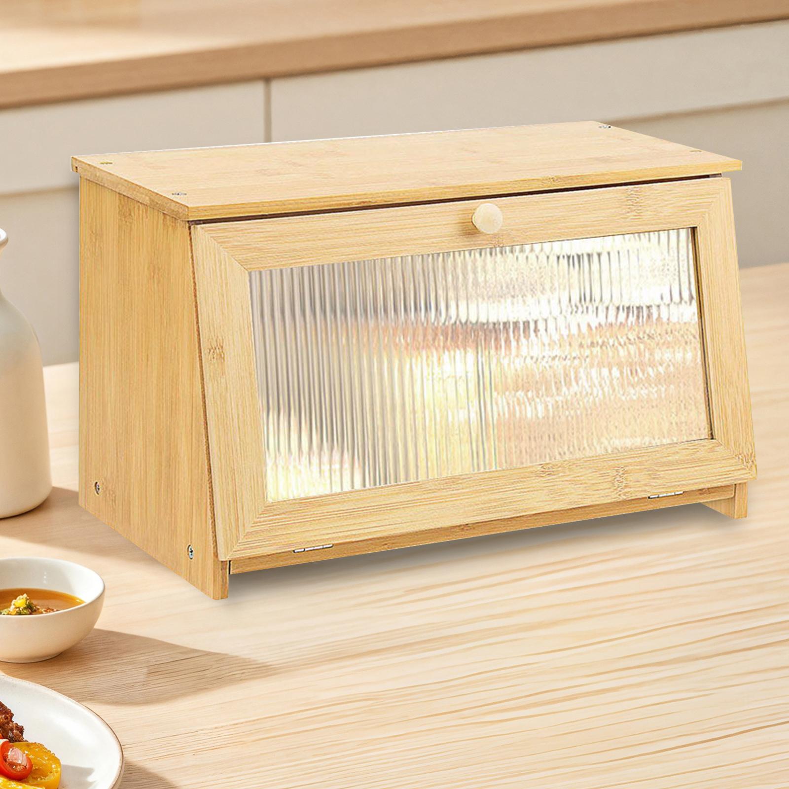 Rectangular Bamboo Bread Bin w - đánh giá và giá Bread Box Bamboo