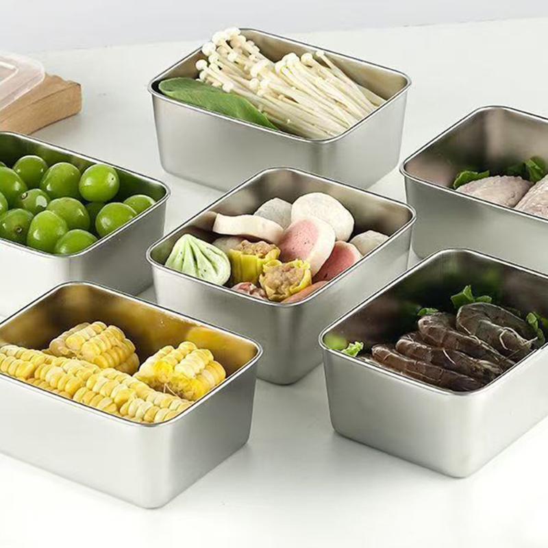 6-Piece Stainless Steel Food S - đánh giá và giá Food Storage Camping