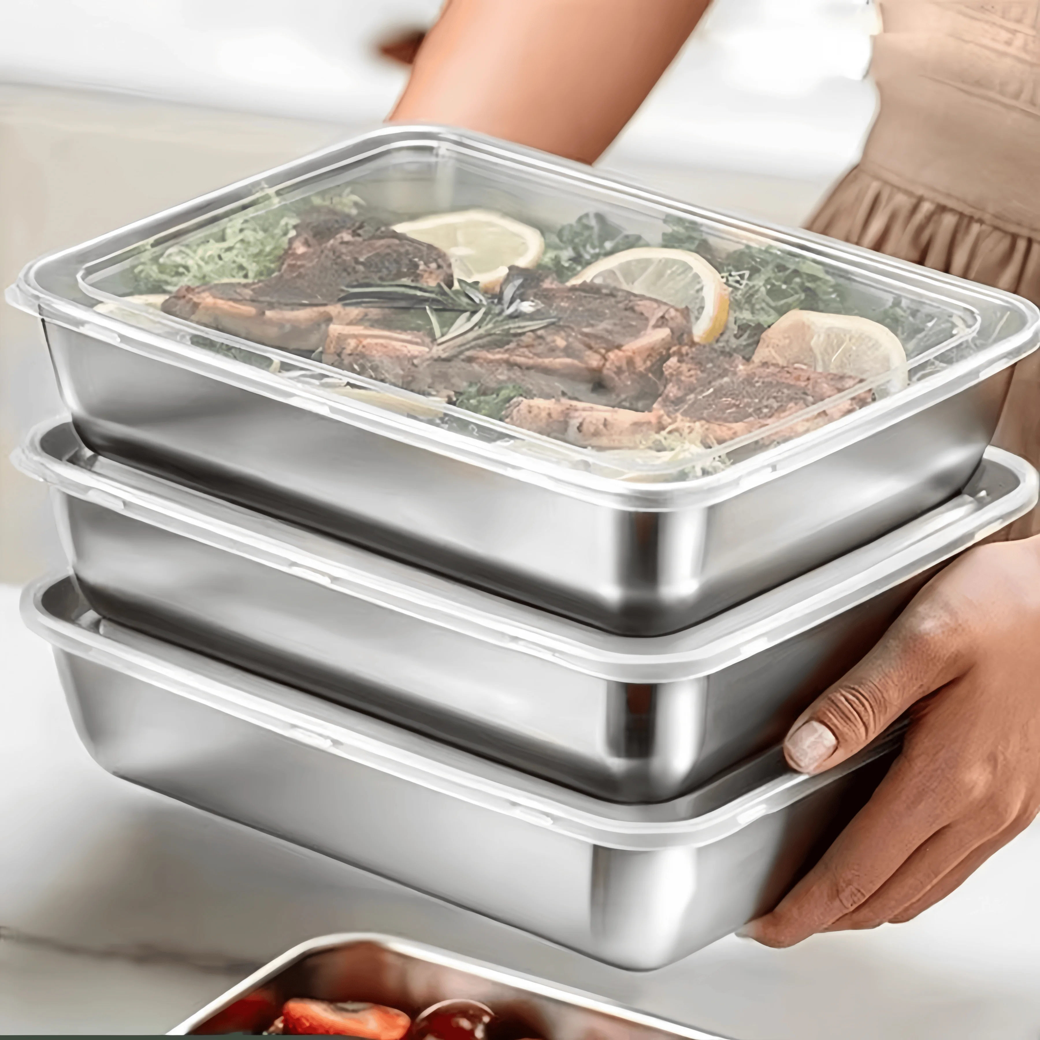 Stainless Steel Sealed Lunch B - đánh giá và giá Food Storage Stainless Steel